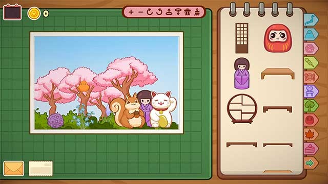 Trang trí thiệp bằng sticker, băng dính washi, hình doodle,...