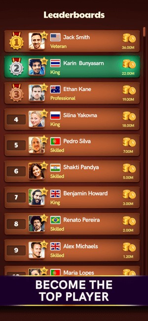 Trở thành người chơi giỏi nhất và xếp top