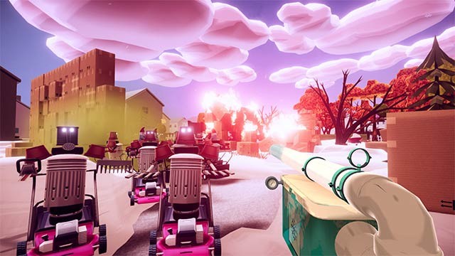 Game chiến thuật thủ thành trong thế giới bìa các tông Cartonfall Fortress