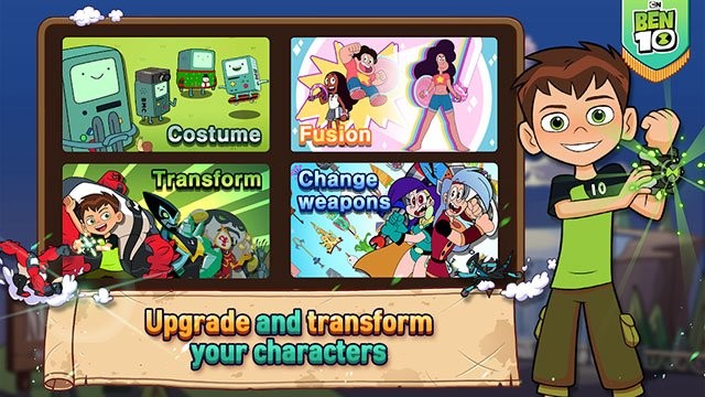 Nâng cấp và biến đổi các nhân vật