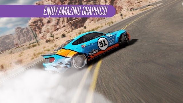 CarX Drift Racing 2 cho bạn tận hưởng các cuộc đua chân thực tuyệt vời nhờ đò họa ngoạn mục