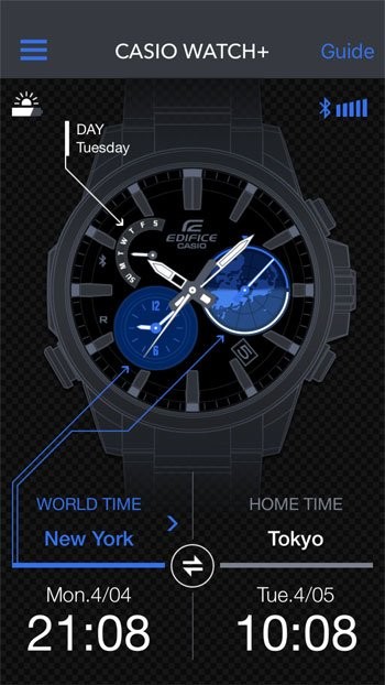 Chuyển đổi màn hình hiển thị thời gian địa phương và thế giới