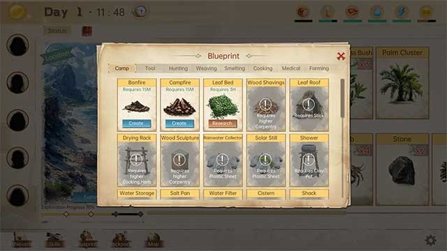 Mọi nguồn lực, công cụ và hành động được hiển thị dưới dạng thẻ bài