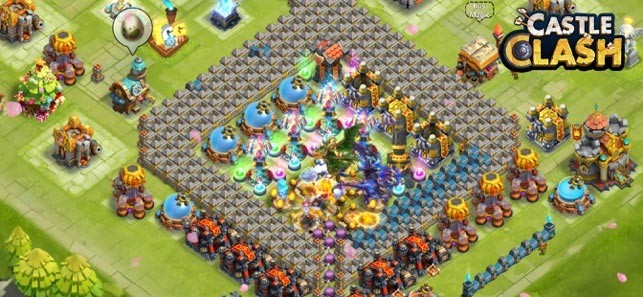 Dàn trận và sắp xếp đội hình chiến lược trong game Castle Clash