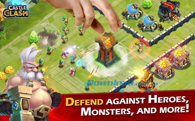 Tính năng trong game Castle Clash trên Android