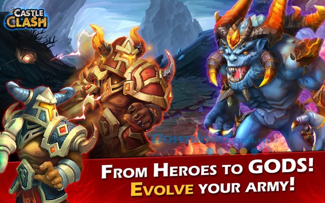 Tính năng trong game Castle Clash trên Android