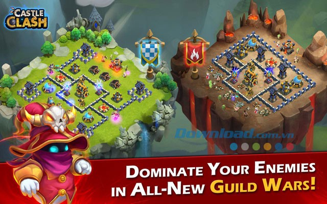 Tính năng trong game Castle Clash trên Android