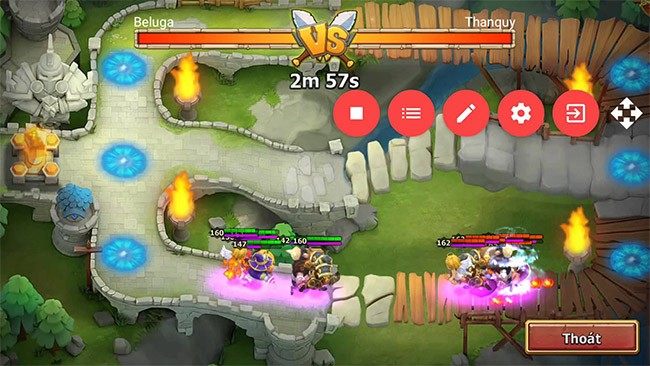Giao diện trong game Castle Clash Vietnam