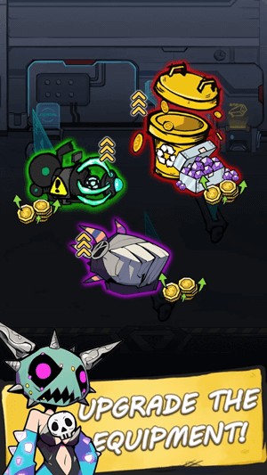 Thu thập anh hùng bằng tiền trong trò chơi.