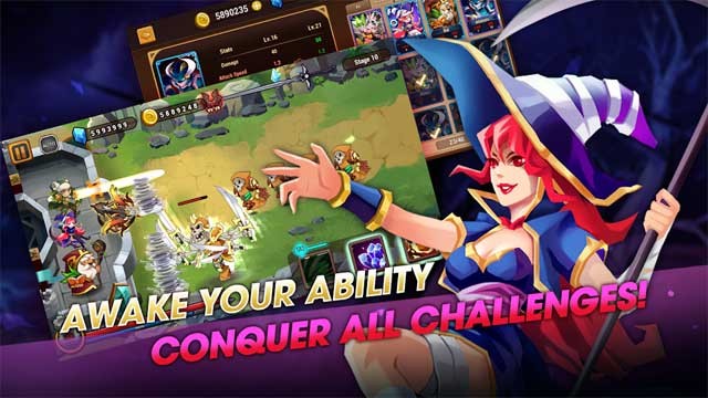 Thức tỉnh các kỹ năng và vượt qua mọi thử thách trong Castle Defender: Hero Shooter