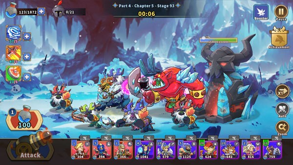 Nâng cấp lâu đài của bạn và thu thập anh hùng