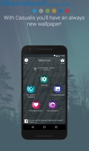 Hình nền điện thoại luôn được làm mới