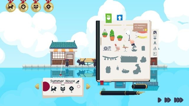 Trang trí thị trấn và cửa hàng bằng cây xanh, item phong phú