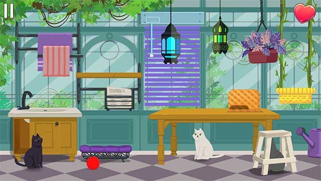 Tránh chướng ngại vật, khám phá và vượt qua mọi trở ngại trong tất cả các căn phòng