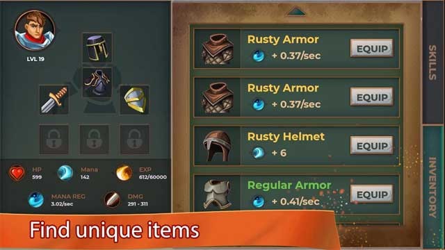 Trang bị cho anh hùng những vật phẩm độc đáo