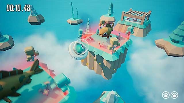 Đồ họa 3D với môi trường được thiết kế dễ thương và đầy màu sắc