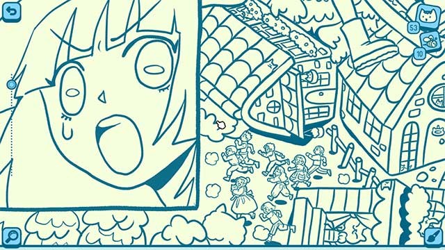 Có rất nhiều chú mèo nhỏ ẩn nấp trong bộ truyện tranh Giant Cat để tìm kiếm