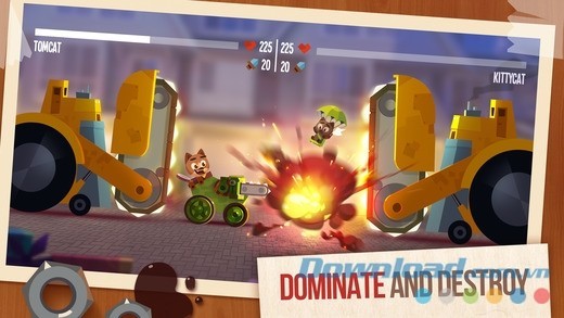 CATS: Crash Arena Turbo Stars cho iOS thống trị và phá hủy mọi robot đối thủ