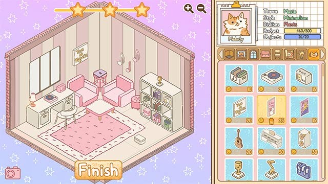 Tự do sắp xếp đồ nội thất, trang trí để tạo nên tổ ấm mơ ước cho boss mèo