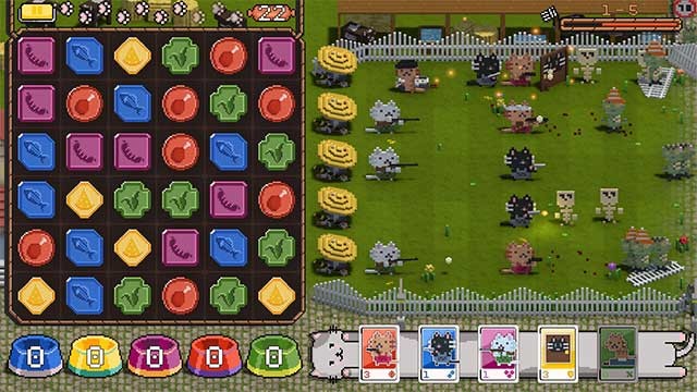 Cats on Duty là sự kết hợp hoàn hảo giữa thể loại RTS và match-3