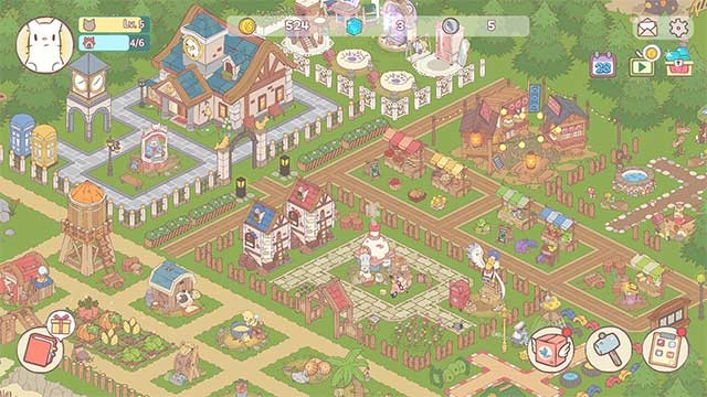 Xây dựng thị trấn với những chú mèo cute trong Cats & Soup: Fluffy Town