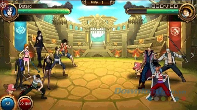 Giao diện game Cậu bé mũ rơm