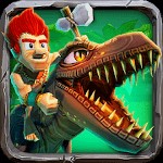 Caveman Dino Rush - Game cưỡi khủng long chạy bất tận trên Android