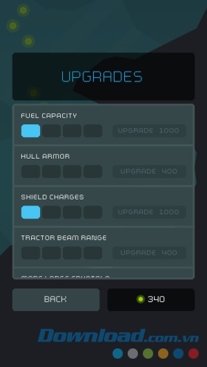 Hệ thống nâng cấp của Cavernaut cho Android