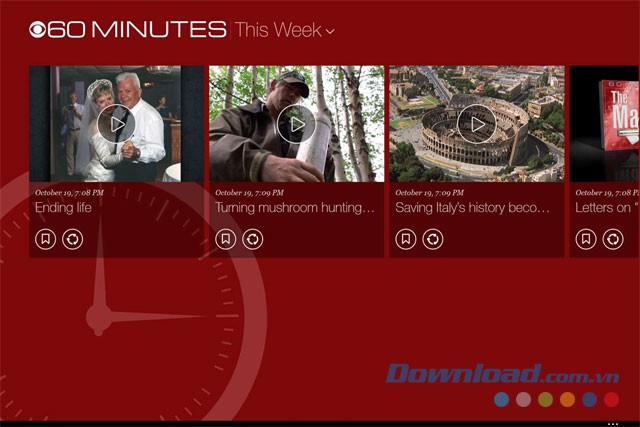 Xem video trực tuyến cùng ứng dụng đọc báo CBS news