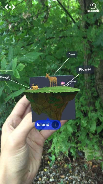 Sử dụng CellulAR với công cụ AR Merge Cube