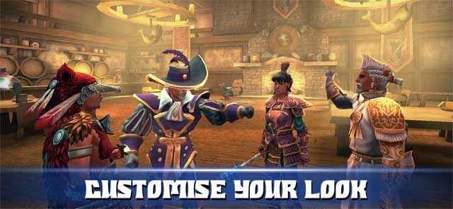 Tùy chỉnh nhân vật với vũ khí và trang bị