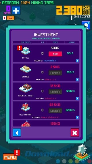 Mở khóa công trình mới