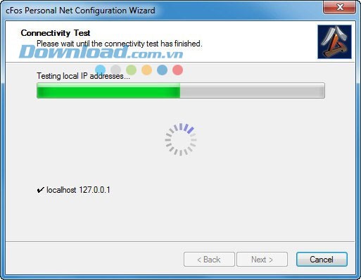 Kiểm tra kết nối trong cFos Personal Net