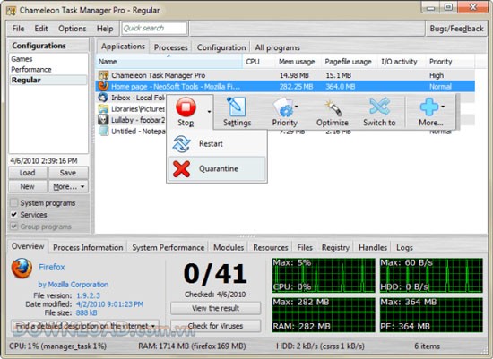 Chameleon Task Manager Lite