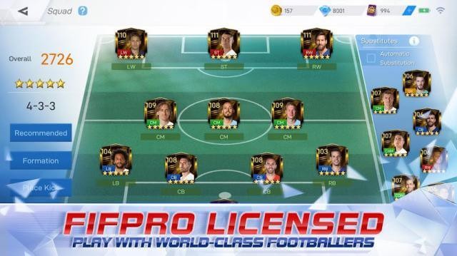 Game được cấp phép chính thức với sự tham gia của hàng nghìn cầu thủ ngoài đời thực