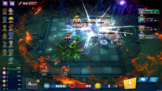 Chiến đấu trực tuyến với những người chơi khác trong các trận đấu nhiều vòng