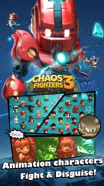 ChaosFighters3 có nền đồ họa hoạt hình đẹp mắt