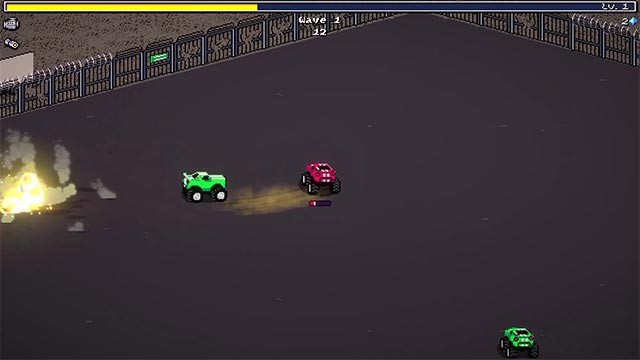 Thu thập vật phẩm từ kẻ thù bị hạ gục để mở khóa xe đua, vũ khí và nâng cấp trong Chase Survivors