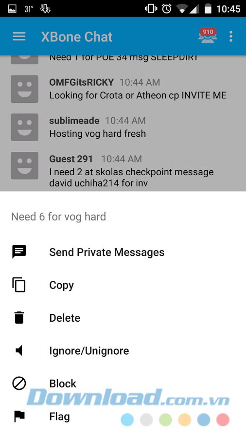 Khả năng gửi tin nhắn cá nhân