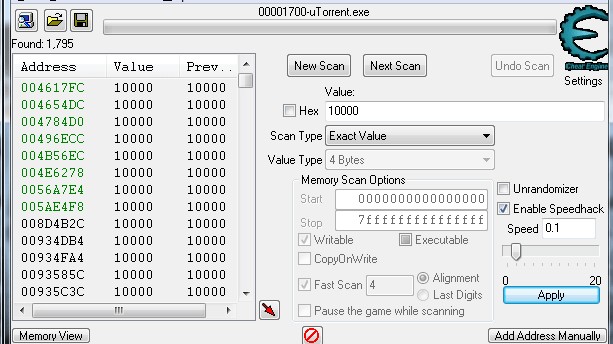 Cheat Engine mới nhất