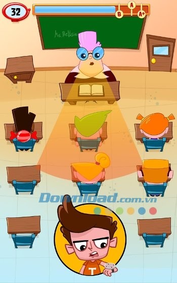 Tránh ánh mắt theo dõi của giáo viên