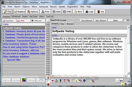 CheckInOut Inventory Organizer Pro