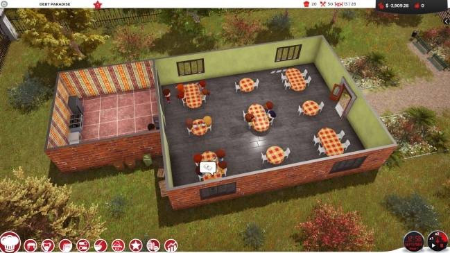 Thiết kế nhà hàng trong Chef: A Restaurant Tycoon Game
