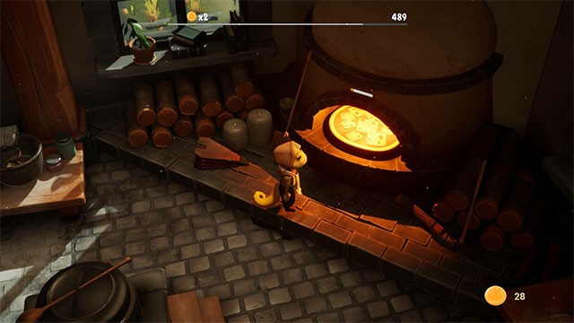 Game Chef Gecko mô phỏng các bước làm bánh pizza tiêu chuẩn