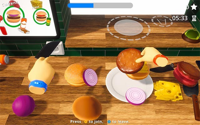Chef Hands: Kitchen Mayhem là game mô phỏng bàn tay đầu bếp trong căn bếp hỗn loạn