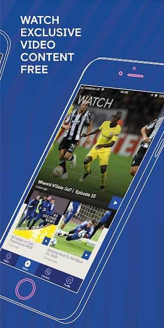 Chelsea FC cho Android giúp bạn theo dõi trận bóng