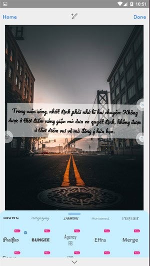 Hình ảnh sau khi chèn chữ