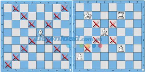 Cách đi của quân Tượng trong bàn cờ vua