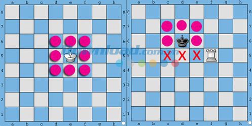 Cách đi của quân Vua trong bàn cờ vua