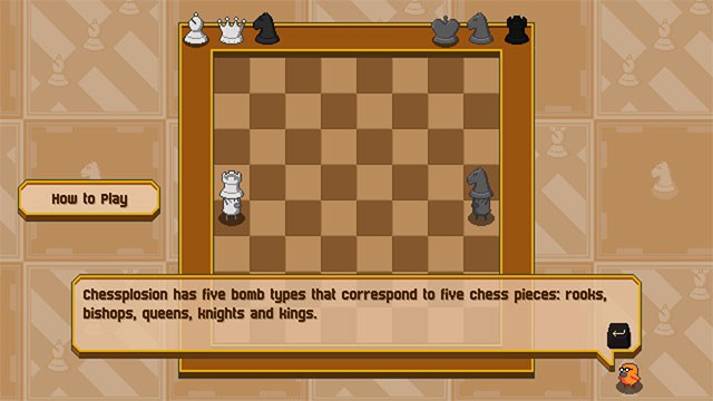 Chessplosion game có hướng dẫn cụ thể cho người chơi mới ở từng chế độ chơi